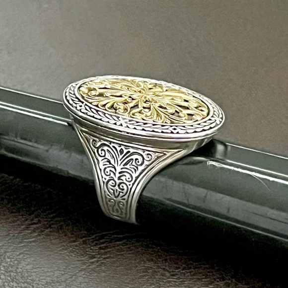 Konstantino 18k gold and sterling silver ring - Picture 6 of 15